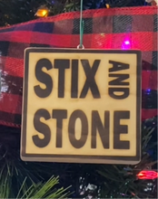 Load image into Gallery viewer, Stix And Stone Wood Ornament
